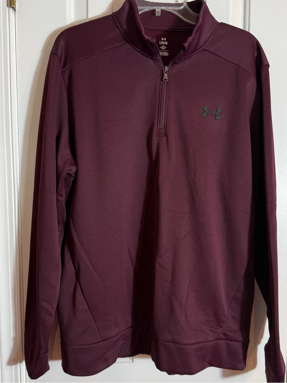 Under Armour Men’s Maroon Quarter-Zip Performance Fleece Shirt-Large -NWT